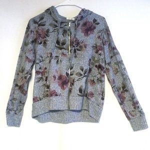 Maurices Cropped Zip Up Hooded Sweater